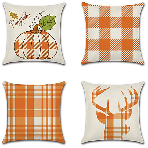 

Autumn Double Side Cushion Cover 1PC Soft Decorative Square Throw Pillow Cover Cushion Case Pillowcase for Bedroom Livingroom Superior Quality Machine Washable Outdoor Cushion for Sofa Couch Bed Chair