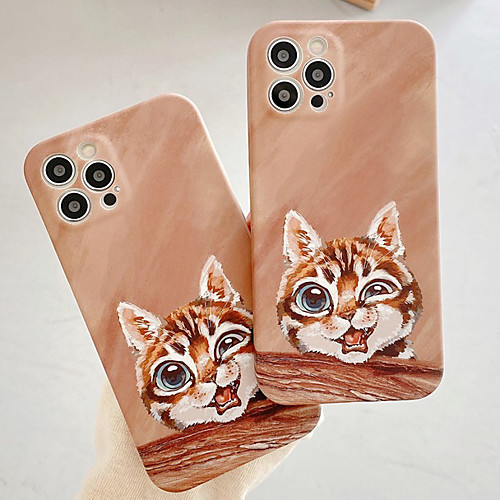 

Phone Case For Apple Back Cover iPhone 12 Pro Max 11 SE 2020 X XR XS Max 8 7 Shockproof Dustproof Cartoon Geometric Pattern Animal TPU