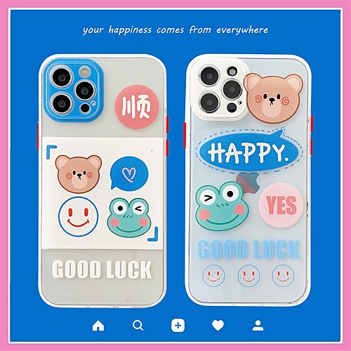 

Phone Case For Apple Back Cover iPhone 12 Pro Max 11 SE 2020 X XR XS Max 8 7 Shockproof Dustproof Cartoon TPU