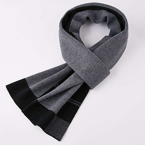 

Men's Rectangle Scarf Daily As Per Picture Scarf Color Block