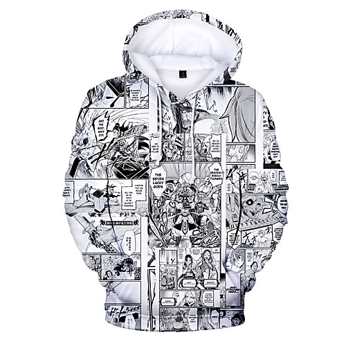 

Women's Plus Size Tops Hoodie Sweatshirt Graphic Anime 3D Print Print Long Sleeve V Neck Basic Fall Winter Blue Purple Yellow Big Size L XL XXL 3XL 4XL / Cotton