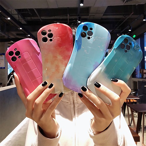 

Phone Case For Apple Back Cover iPhone 12 Pro Max 11 SE 2020 X XR XS Max 8 7 Shockproof Dustproof Geometric Pattern TPU
