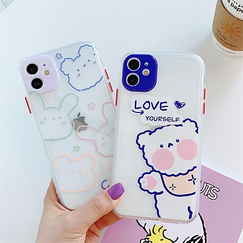 

Phone Case For Apple Back Cover iPhone 12 Pro Max 11 SE 2020 X XR XS Max 8 7 Shockproof Dustproof Cartoon Transparent TPU