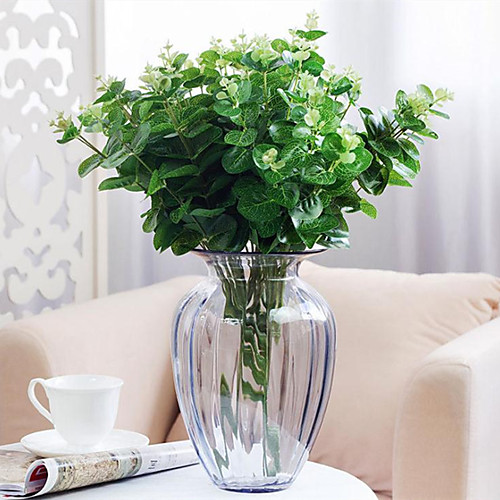 

5030cm Hand Feel Money Leaf Eucalyptus Flower Arrangement Accessory Green Plant Table Decoration