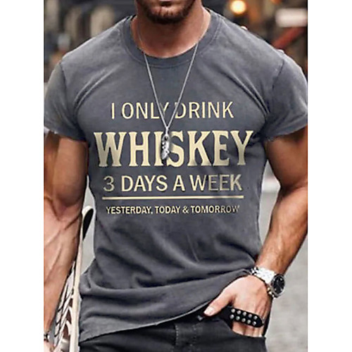 

Men's Unisex Tee T shirt Shirt Hot Stamping Graphic Prints Card Letter Plus Size Zero two Print Short Sleeve Casual Tops Cotton Basic Designer Big and Tall Dark Gray Gray