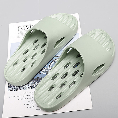 

Women's Slippers & Flip-Flops Flat Heel Open Toe Booties Ankle Boots Daily Home EVA(ethylene-vinyl acetate copolymer) Solid Colored Yellow Red Light Green