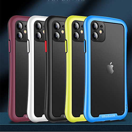 

Phone Case For Apple Back Cover iPhone 12 Pro Max 11 SE 2020 X XR XS Max 8 7 6 Shockproof Dustproof Transparent Solid Colored TPU
