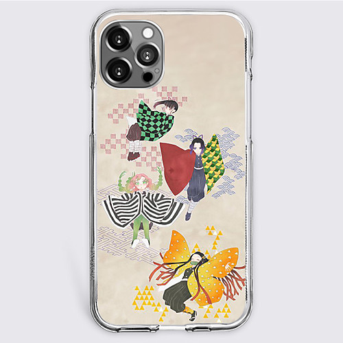 

Demon Slayer: Kimetsu no Yaiba Cartoon Characters Phone Case For Apple iPhone 12 Pro Max 11 SE 2020 X XR XS Max 8 7 iPhone 12 iPhone 11 Unique Design Protective Case Shockproof Dustproof Back Cover