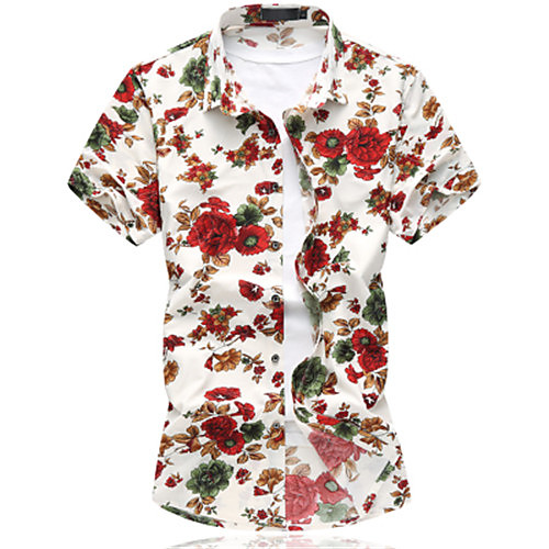 

Men's Shirt Graphic Short Sleeve Daily Tops Casual
