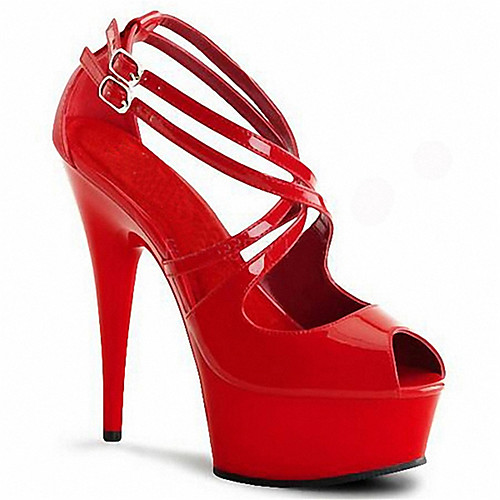 

Women's Unisex Sandals Pumps Round Toe Closed Toe Daily Beach PU Solid Colored Clear Red Black