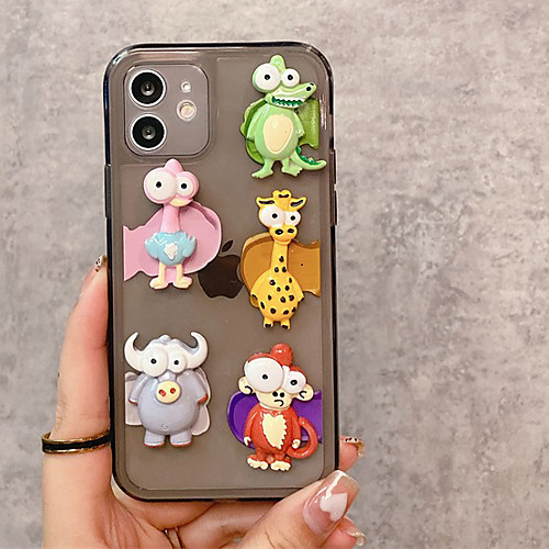 

Phone Case For Apple Back Cover iPhone 12 Pro Max 11 SE 2020 X XR XS Max 8 7 6 Shockproof Dustproof Graphic Animal TPU