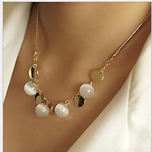 

Women's Pearl Necklace Classic Flower Boho Alloy Gold 455 cm Necklace Jewelry 1pc For Street Birthday Party Festival