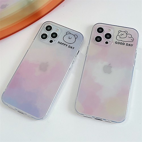 

Phone Case For Apple Back Cover iPhone 12 Pro Max 11 SE 2020 X XR XS Max 8 7 Shockproof Dustproof Color Gradient TPU
