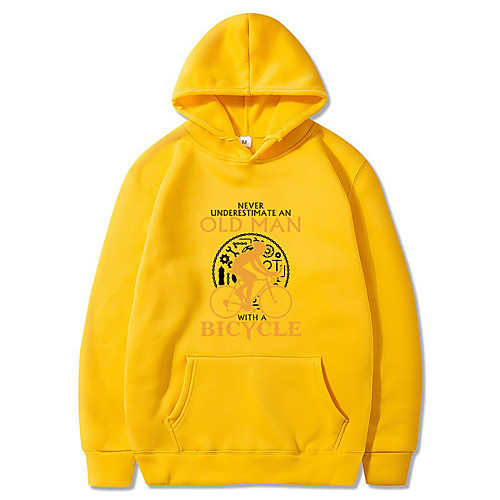 

Men's Unisex Pullover Hoodie Sweatshirt Graphic Prints Bicycle Letter Front Pocket Casual Daily Hot Stamping Basic Designer Hoodies Sweatshirts Purple Yellow Blushing Pink