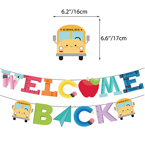 

original spot back to school season theme party decoration supplies school class decoration cake balloon flag set