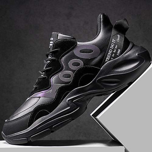 

Men's Trainers Athletic Shoes Casual Daily Outdoor Faux Leather PU Breathable Non-slipping Wear Proof Black Beige Spring Summer