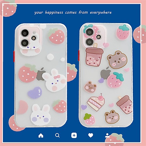 

Phone Case For Apple Back Cover iPhone 12 Pro Max 11 SE 2020 X XR XS Max 8 7 Shockproof Dustproof Cartoon TPU