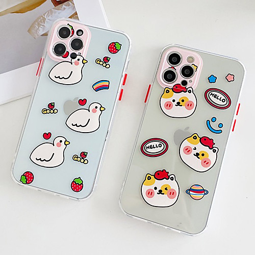 

Phone Case For Apple Back Cover iPhone 12 Pro Max 11 SE 2020 X XR XS Max 8 7 Shockproof Dustproof Cartoon TPU