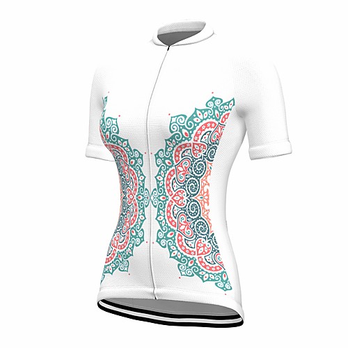 

21Grams Women's Short Sleeve Cycling Jersey Summer Spandex White Bike Top Mountain Bike MTB Road Bike Cycling Quick Dry Moisture Wicking Sports Clothing Apparel / Stretchy / Athleisure