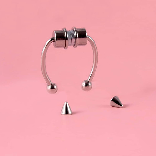 

Nose Piercing Punk Trendy Casual / Sporty Unisex Body Jewelry For Masquerade Date Classic Stainless Steel A Grade ABS Silver