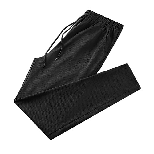 

Men's Casual / Sporty Athleisure Outdoor Sports Casual Daily Skinny Pants Pants Plain Solid Color Ankle-Length Drawstring Black Dark Gray
