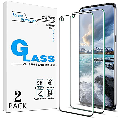 

[2-pack] for oneplus nord n100 tempered glass screen protector no-bubble, 9h hardness, easy to install