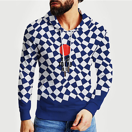 

Men's Unisex Hoodie Graphic Prints Olympics Print Daily Sports 3D Print 3D Print Casual Hoodies Sweatshirts Blue