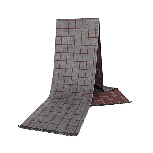 

Men's Rectangle Scarf Daily Wear As Per Picture Scarf Striped