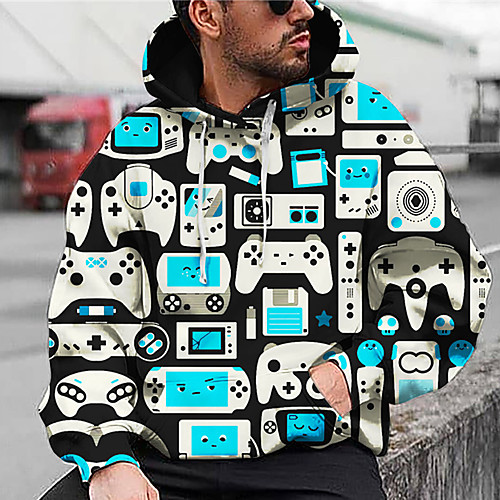 

Men's Unisex Hoodie Graphic Prints Game Print Daily Sports 3D Print 3D Print Casual Hoodies Sweatshirts Black
