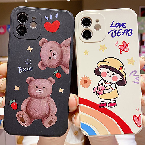 

Phone Case For Apple Back Cover iPhone 12 Pro Max 11 SE 2020 X XR XS Max 8 7 Shockproof Dustproof Cartoon TPU