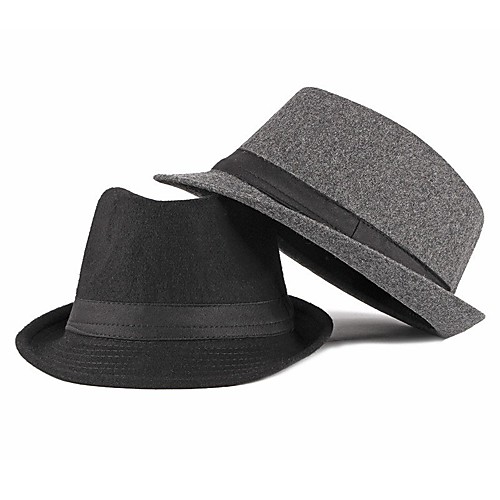 

Men's Protective Hat Party Dailywear Classic Retro Color Block Black Hat