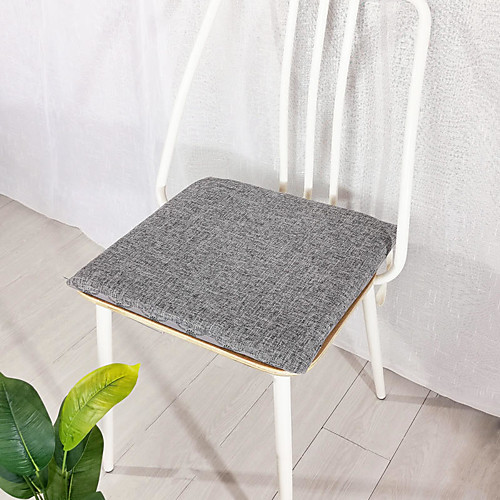 

Seat Cushion Simple Non-slip Bandage Thicken Cotton and Faux Linen Chair Cushion Home Office Bedroom Home Use Dining Table Chair Cushion