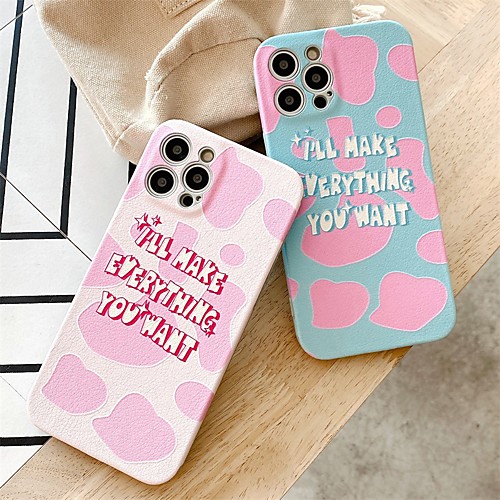 

Phone Case For Apple Back Cover iPhone 12 Pro Max 11 SE 2020 X XR XS Max 8 7 Shockproof Dustproof Word / Phrase TPU