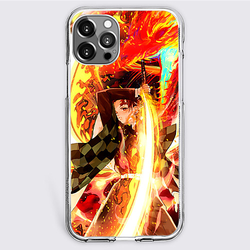 

Demon Slayer: Kimetsu no Yaiba Cartoon Characters Phone Case For Apple iPhone 12 Pro Max 11 SE 2020 X XR XS Max 8 7 Unique Design Protective Case Shockproof Dustproof Back Cover TPU