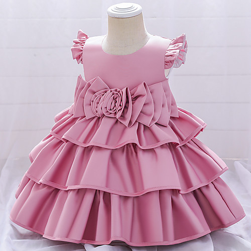 

Princess Dress Party Costume Flower Girl Dress Girls' Movie Cosplay Christmas New Year's Yellow Red Dusty Rose Dress Christmas Halloween Children's Day Polyester / Cotton