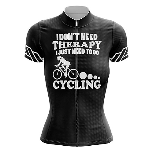 

21Grams Women's Short Sleeve Cycling Jersey Summer Spandex Black Bike Top Mountain Bike MTB Road Bike Cycling Quick Dry Moisture Wicking Sports Clothing Apparel / Stretchy / Athleisure