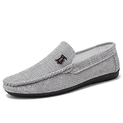 

Men's Loafers & Slip-Ons Comfort Loafers Light Soles Drive Shoes Casual Daily Mesh Non-slipping Wear Proof Gray Black Fall Spring
