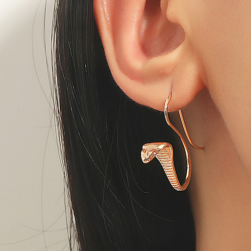 

Earrings Vintage Style Snake Statement Stylish European Africa Earrings Jewelry Silver / Gold For Party Evening Street Date Beach Festival