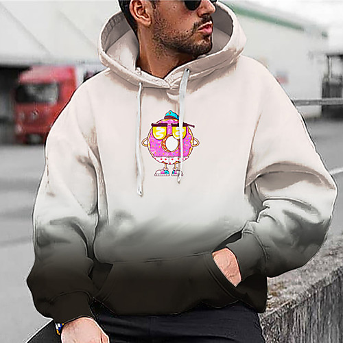 

Men's Unisex Hoodie Food Graphic Prints Print Daily Sports 3D Print 3D Print Casual Hoodies Sweatshirts White