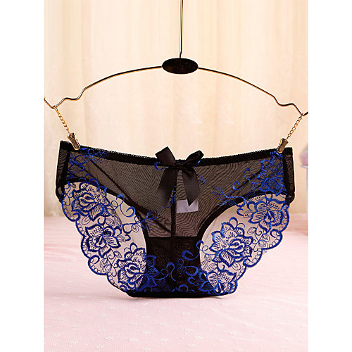 

Women's Bow Brief Micro-elastic Low Waist 1 PC Blue One-Size