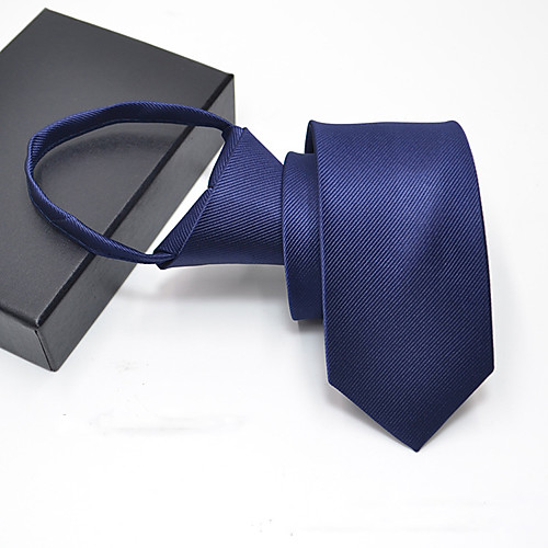 

Men's Party Necktie - Print Stylish / Pure Color / Zipper