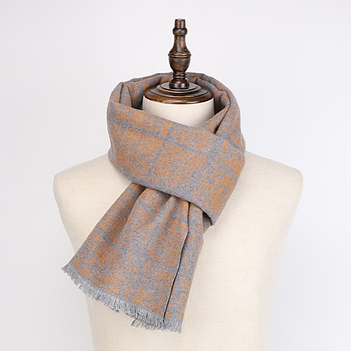 

Men's Rectangle Scarf Daily Wear As Per Picture Scarf Striped