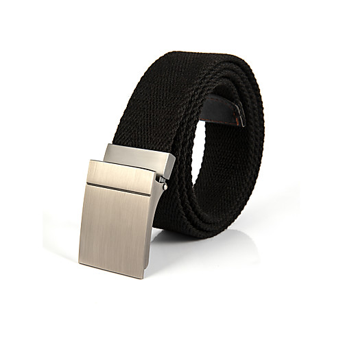

Men's Waist Belt Festival Black Belt Solid Color