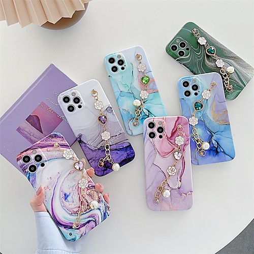 

Phone Case For Apple Back Cover iPhone 12 Pro Max 11 SE 2020 X XR XS Max 8 7 Shockproof Dustproof Graphic Marble TPU