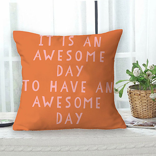 

Slogan Double Side Cushion Cover 1PC Soft Decorative Square Throw Pillow Cover Cushion Case Pillowcase for Bedroom Livingroom Superior Quality Machine Washable Outdoor Cushion for Sofa Couch Bed Chair