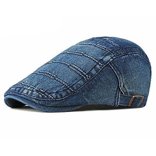 

Men's Protective Hat Party Dailywear Classic Retro Color Block Black Hat