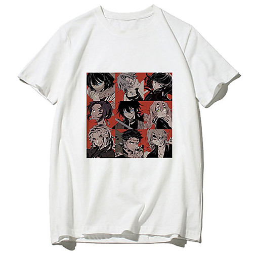 

Inspired by Demon Slayer: Kimetsu no Yaiba Cosplay Anime Cartoon Polyester / Cotton Blend Print Harajuku Graphic Kawaii T-shirt For Women's / Men's