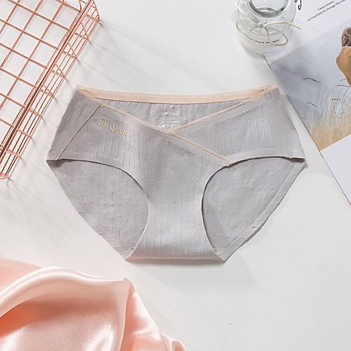 

Women's Cross Brief Low Rise Cotton Yellow M