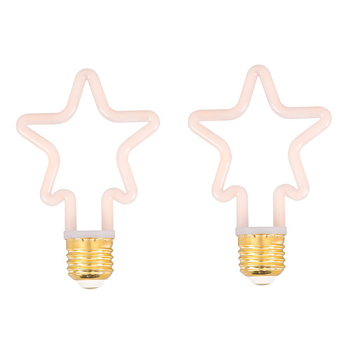 

LED Star Filament Bulbs 2pcs 3.5 W 360 lm T4.2 E26 E27 STAR 1 LED Beads COB Dimmable Decorative Adorable Yellow 85-265 V