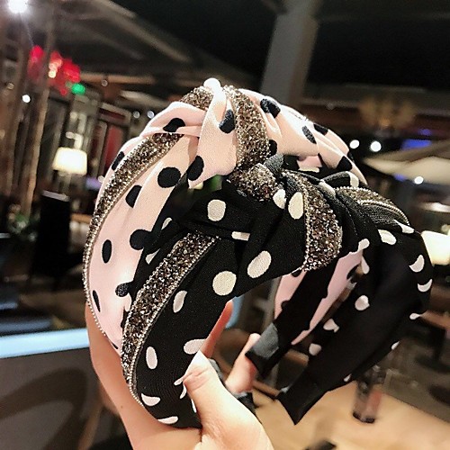 

Women's Fashion Drill Knotted Wide-brimmed Headband 2Pcs